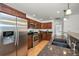 Well-equipped kitchen featuring stainless steel appliances and granite countertops at 2580 Redwood Way, Clearwater, FL 33761