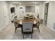 Modern dining area with natural light, contemporary furniture, and stylish design elements in a modern color palette at 2613 E 23Rd Ave, Tampa, FL 33605