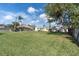 Large back yard and well-maintained lawn, complemented by a charming single-story home at 1230 75Th N Ave, St Petersburg, FL 33702
