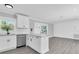 Open concept kitchen with a breakfast bar, stainless steel dishwasher and sink at 1230 75Th N Ave, St Petersburg, FL 33702