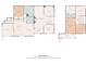 Floor plan of the first and second floor of the house showing total square footage of 2756 sq. ft at 12950 Lincoln Rd, Riverview, FL 33578