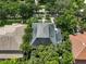 Overhead shot of home showing roof and the mature trees surrounding the property at 2603 W Parkland Blvd, Tampa, FL 33609