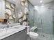 Modern bathroom with seamless glass shower and stylish fixtures at 2603 W Parkland Blvd, Tampa, FL 33609