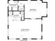 Layout of the floor plan showing the living room, bedroom, kitchen, and bathroom at 5114 N Branch Ave, Tampa, FL 33603