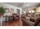 Open-concept living room leading to the kitchen at 5114 N Branch Ave, Tampa, FL 33603