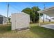 Outdoor shed providing extra storage space with sturdy construction and easy access at 5238 Vera St, Zephyrhills, FL 33542