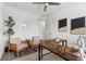 Bright office space with stylish furnishings, a ceiling fan, and contemporary decor for a productive atmosphere at 6207 64Th N Way, Pinellas Park, FL 33781
