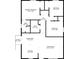 Floor plan showing the layout of the home's bedrooms, bathrooms, living room, dining area, kitchen and porch at 7411 S Elliott St, Tampa, FL 33616