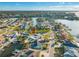 Expansive aerial view showcases waterfront community, highlighting the property's location with canal access at 1029 Bal Harbour Dr, Apollo Beach, FL 33572