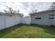 Fenced-in backyard with a grassy area, providing privacy and space for outdoor activities at 1773 Ezelle Ave, Largo, FL 33770