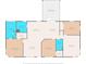 Layout of the home featuring the Primary bedroom, bathrooms, kitchen, living room, bedrooms, and screened porch at 21826 Pineywood Loop, Land O Lakes, FL 34639