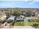 Distance aerial view of the property with its surrounding landscape and neighborhood homes at 306 W Alva St, Tampa, FL 33603