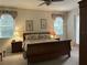 Comfortable bedroom features neutral walls and carpet at 3205 Majestic View Dr, Lutz, FL 33558