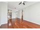 Spacious living room with hardwood floors, modern lighting, and open concept design at 700 S Harbour Island Blvd # 735, Tampa, FL 33602