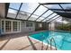 Enjoy a swimming pool experience on this home's outdoor patio and lounge area at 8204 Reynolds Dr, Hudson, FL 34667