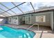 Outdoor pool and patio area, perfect for relaxing or entertaining friends and Gathering at 8204 Reynolds Dr, Hudson, FL 34667