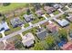 Aerial view of a residential neighborhood with well-kept homes and green spaces at 9405 Ashley Dr, Weeki Wachee, FL 34613