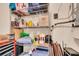 Organized storage shelving in the basement with ample space for storing seasonal items at 100 4Th S Ave # 202, St Petersburg, FL 33701