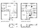 Detailed floor plan showcasing the layout of the first and second floors at 10865 Gentle Current Way, Parrish, FL 34219