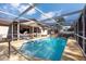 Screened pool with seating area provides an ideal spot for outdoor relaxation and entertainment at 11304 Sedgefield Ave, Spring Hill, FL 34608