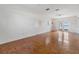 Bedroom with hardwood floors and french doors at 2050 W Bearss Ave, Tampa, FL 33618