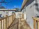 Wooden deck leading to the back entrance of the home at 2111 26Th S St, St Petersburg, FL 33712