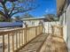 Backyard deck with a view of the detached garage at 2111 26Th S St, St Petersburg, FL 33712