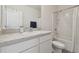 Bright bathroom featuring white cabinetry, modern fixtures, and a shower-tub combination at 3313 Pleasant Willow Ct, Brandon, FL 33511