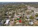 Aerial view showing the location of the house within a neighborhood filled with trees and other residences at 4921 24Th S Ave, Gulfport, FL 33707