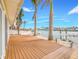 Large waterfront backyard deck overlooking canal with access to the Gulf at 7984 1St S Ave, St Petersburg, FL 33707