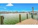 Dock view overlooking the canal at 7984 1St S Ave, St Petersburg, FL 33707