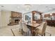 Dining area with a view into the kitchen at 1336 51St Ne Ave, St Petersburg, FL 33703