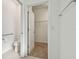 Bathroom with toilet and view to the walk in closet at 17596 Terrazzo Way, Land O Lakes, FL 34638