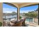 Waterfront outdoor living space with seating area and picturesque views at 2028 Illinois Ne Ave, St Petersburg, FL 33703