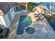 Backyard pool and patio area overlooking waterfront views at 2028 Illinois Ne Ave, St Petersburg, FL 33703