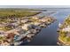 Luxury waterfront properties with private boat docks along a scenic canal at 3939 Rudder Way, New Port Richey, FL 34652