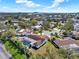 Lovely aerial image showing community homes with mature trees, pools, and meticulous lawns in a waterfront neighborhood at 4309 Deepwater Ln, Tampa, FL 33615