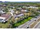 Idyllic aerial view of a tree-lined neighborhood showcasing well-maintained homes and street access at 4309 Deepwater Ln, Tampa, FL 33615