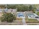 Aerial view of property with fenced yard and surrounding homes at 6303 Central Ave, New Port Richey, FL 34653