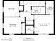 Upstairs floor plan featuring two bedrooms, two bathrooms, hall and primary bedroom at 122 Coquina Bay Dr, St Petersburg, FL 33705
