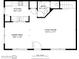 Downstairs floor plan featuring a kitchen, bathroom, dining area, and living room at 122 Coquina Bay Dr, St Petersburg, FL 33705