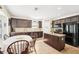Modern kitchen with stainless steel appliances and a center island at 15701 Greyrock Dr, Spring Hill, FL 34610