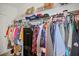 Walk-in closet with ample storage space, wire shelving, and organized clothing racks at 3307 Fox Ridge Blvd, Wesley Chapel, FL 33543