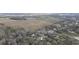 The aerial view reveals the home's location within a serene mix of greenery and farmland at 36246 Peak St, Zephyrhills, FL 33541