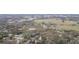 Aerial perspective of the home and property, surrounded by lush greenery and rural landscapes at 36246 Peak St, Zephyrhills, FL 33541