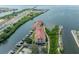 Beautiful waterfront condo building featuring boat slips and stunning views of the bay and surrounding area at 5000 Culbreath Key Way # 9-102, Tampa, FL 33611