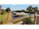 Scenic view of boat docks and canal, complete with boat lifts and walkways at 5000 Culbreath Key Way # 9-102, Tampa, FL 33611