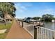 Well-maintained dock featuring boat slips with convenient walkways and parking at 5000 Culbreath Key Way # 9-102, Tampa, FL 33611