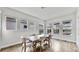 Dining room featuring wood floors with views of the outdoor living at 5317 Del Coronado Dr, Apollo Beach, FL 33572