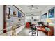 Office featuring a decorative wood wall and built in shelving at 5317 Del Coronado Dr, Apollo Beach, FL 33572